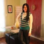 Look of the Day: Stripes and Leather
