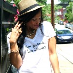 Wearing A Slogan Tee – Say Something Positive