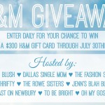 $300 H&M Gift Card Giveaway! *Closed*