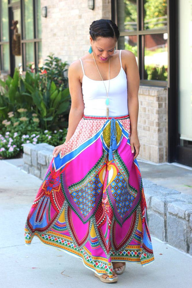 Aztec Maxi Skirts from The Mint Julep Boutique - StushiGal Style