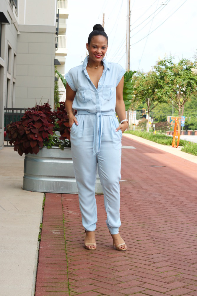 Chic Way to Wear a Chambray Jumpsuit