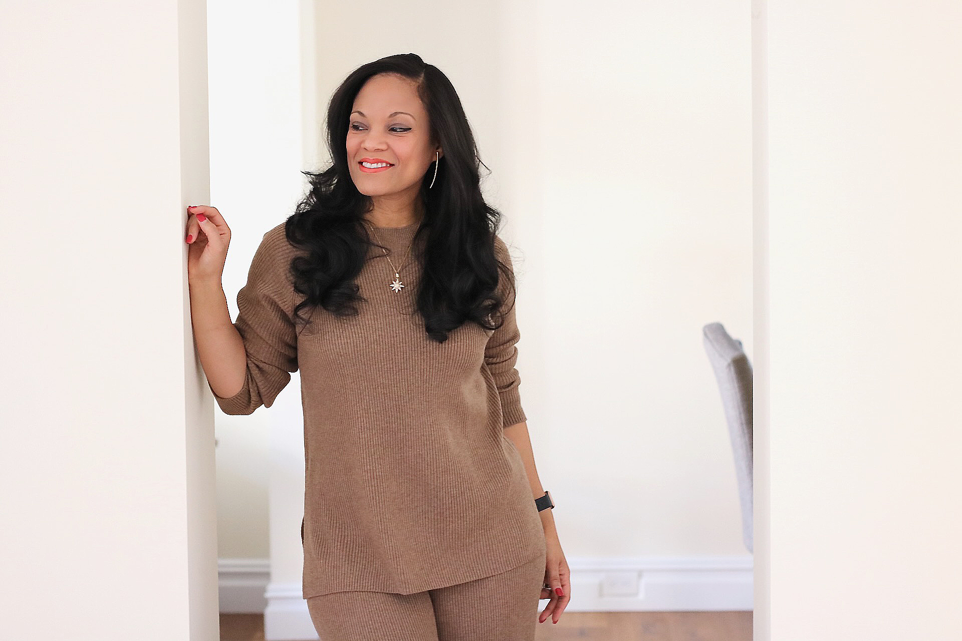 comfortable knitted loungewear sets